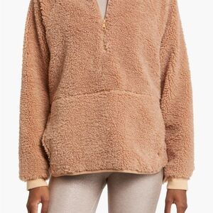 Beyond Yoga Take Flight High Pile Fleece Half Zip Pullover